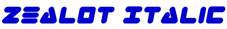 Zealot Italic шрифт
